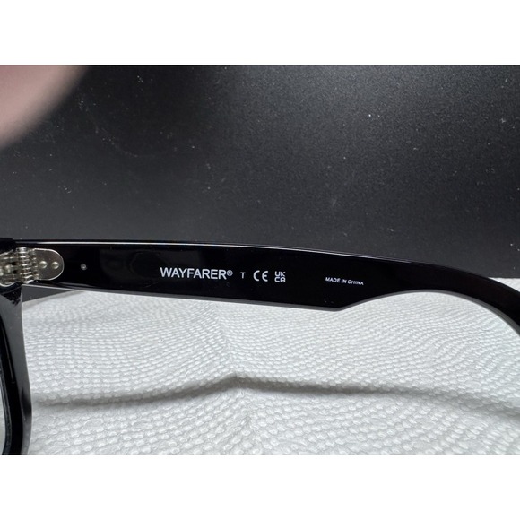 RAY-BAN RB 4340-V 2000 WAYFARER BLACK AUTHENTIC FRAMES EYEGLASSES 50-22 - Picture 4 of 5